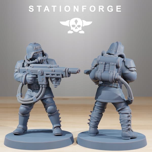 Grimguard Commandos x10 – Station Forge – 3D print