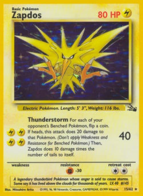 Pokemon TCG Zapdos