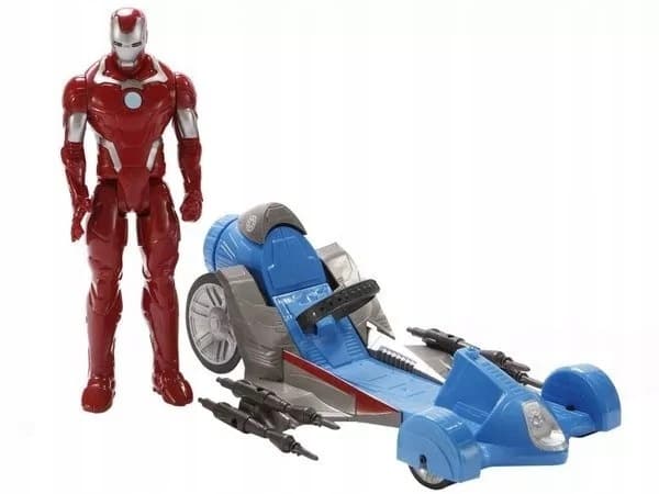 IRON MAN + HASBRO BATTLE RACER CAR – LARGE MODEL