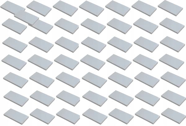 LEGO Brick 87079 Pavement Tile, Smooth 2x4, Light Grey LBG, 50 pcs.