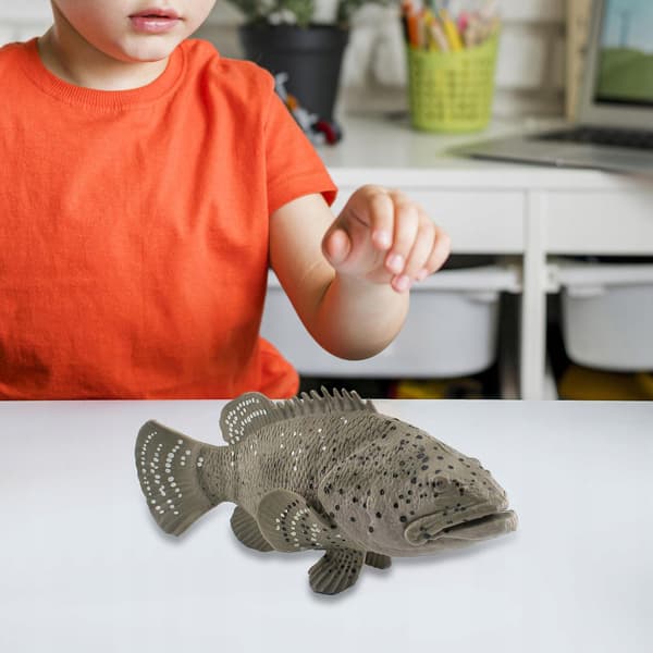 Grouper toy figures Educational figurines Desk decoration for