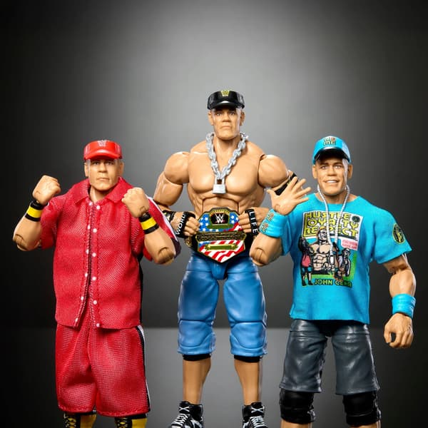 MATTEL WWE Elite John Cena Figures, set of 3