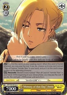 Attack on Titan Weiss Schwarz Cards, 8-pack, vol. 2