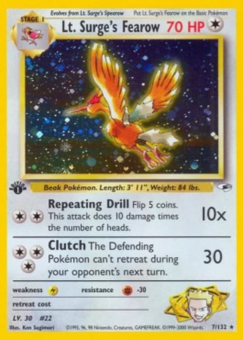 Pokemon Lt. Surge's Fearow