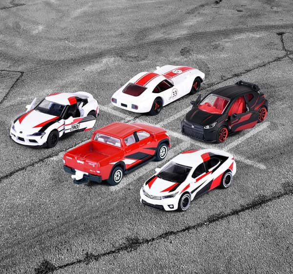 Majorette Toyota Racing Gift Pack: 5 Vehicles