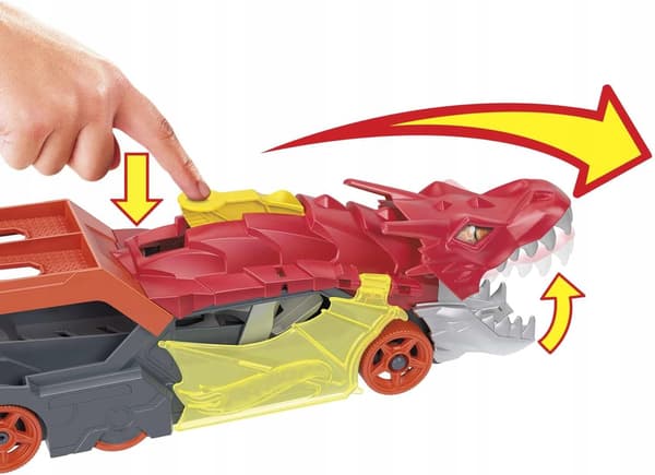 HOT WHEELS SMOK TRANSPORTER LAUNCHER + Hot Wheels car