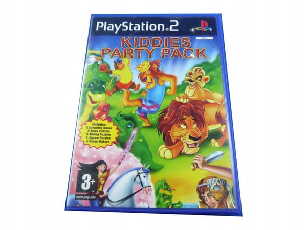 KIDDIES PARTY PACK disc in very good+ condition, complete PS2 set