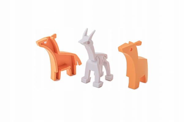 HA002 Magnetic Fold-out Antelope with Diorama.