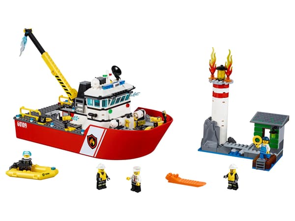LEGO CITY 60109 Fireboat Fireboat building set