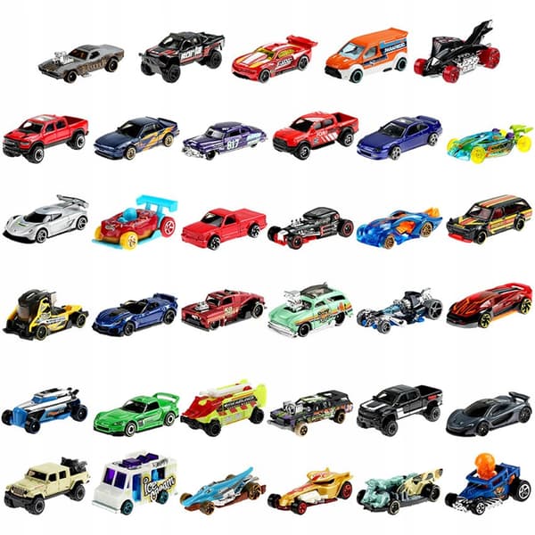 Hot Wheels 36 SPRING-DRIVEN CARS - SET