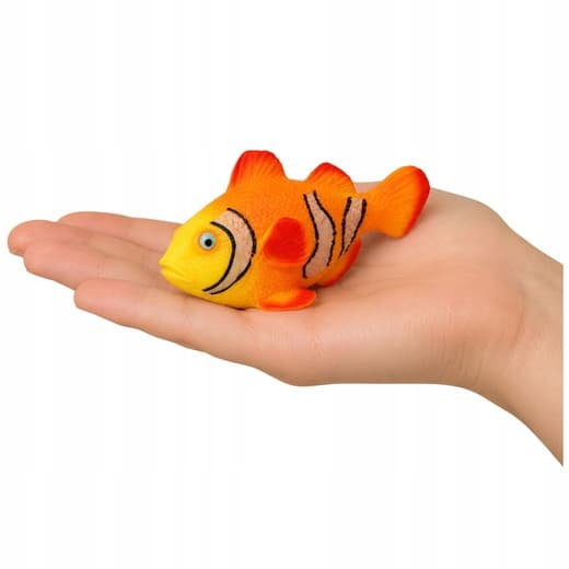 RUBBER CLOWNFISH FIGURINE