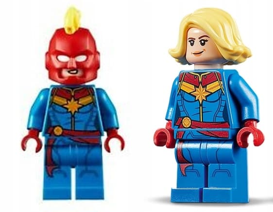 Lego minifigure @@@ CAPTAIN MARVEL @@@ from set 76153