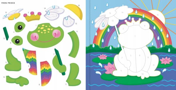 Peter Pauper Press My First Colour-By-Sticker Book – Rainbow Magic