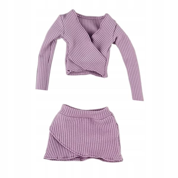 1:6 Scale Basic Crop Top Costume, Women’s Figure, purple