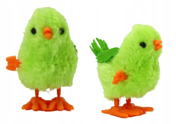 Jumping Chicken Wind-up Toy Figurine – Green