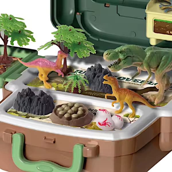 DINOSAURS IN A RUCKSACK – T-REX DINOSAUR FIGURES – EXPLORER SET – TOY – GIFT