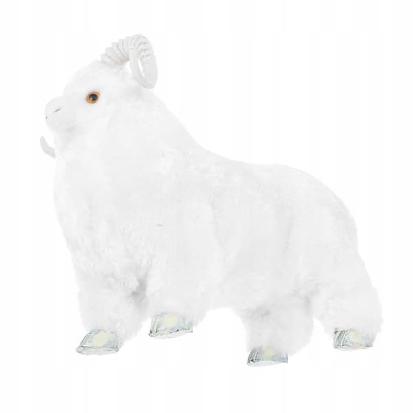 WHITE PLUSH SHEEP – A REALISTIC DECORATION AND TOY