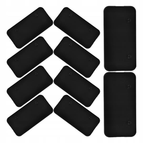 20 black plastic stands for action figures for a collector’s display case