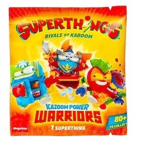 25 x SUPERTHINGS KAZOOM Power Warriors Box Pouch with Figure