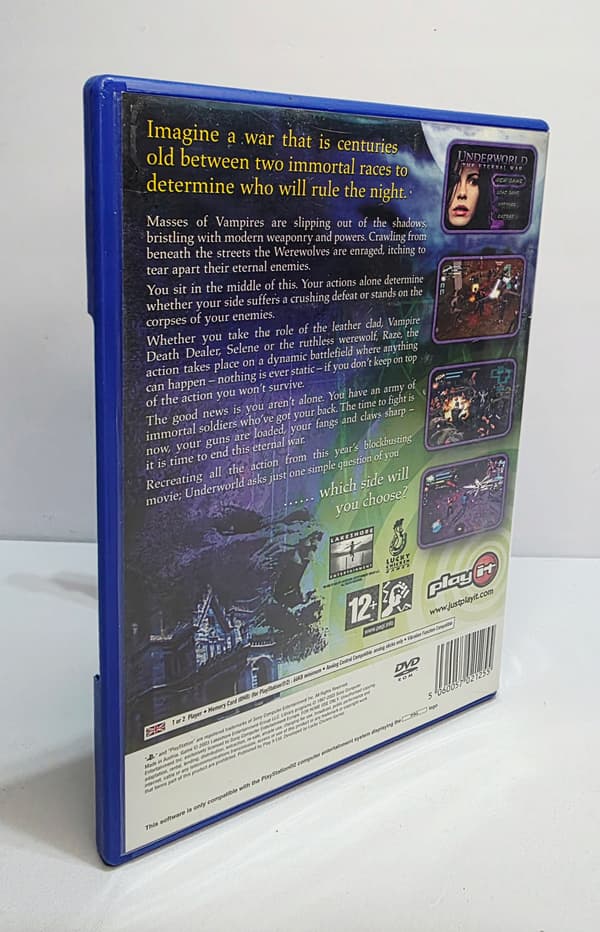 UNDERWORLD ETERNAL WAR PS2 3XA DB DISC