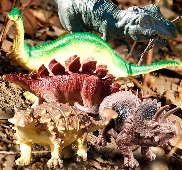 DINOSAUR FIGURINES, 52-PIECE BOX, T-Rex Head, GIFT SET