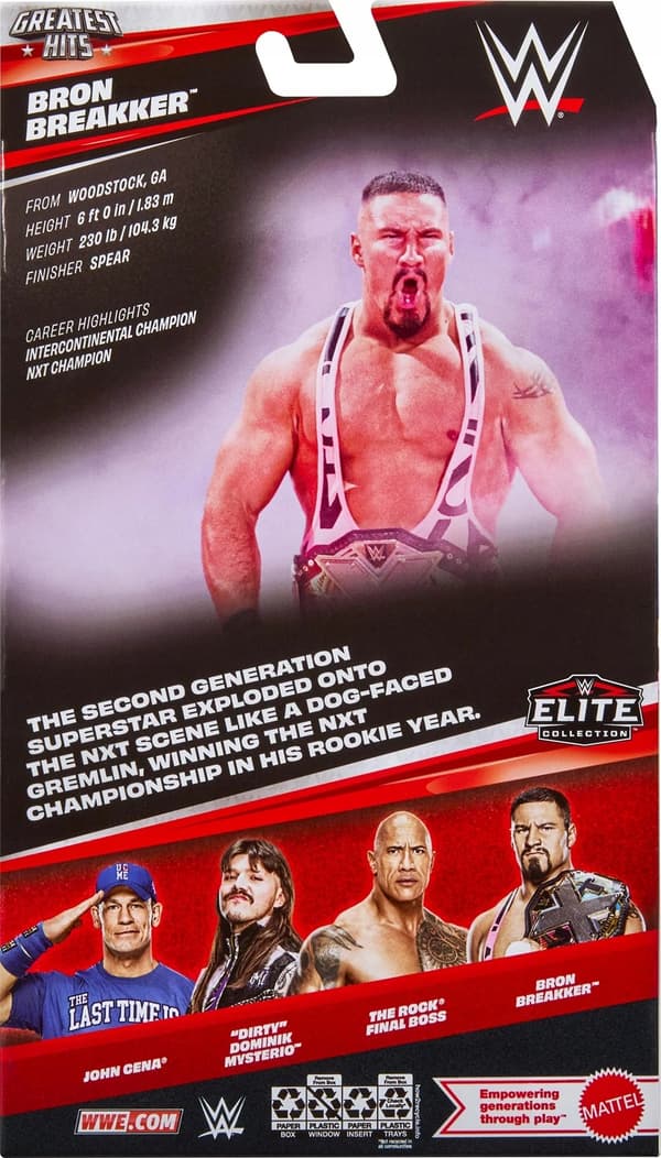 MATTEL WWE Elite Greatest Hits Bron Breakker Figure