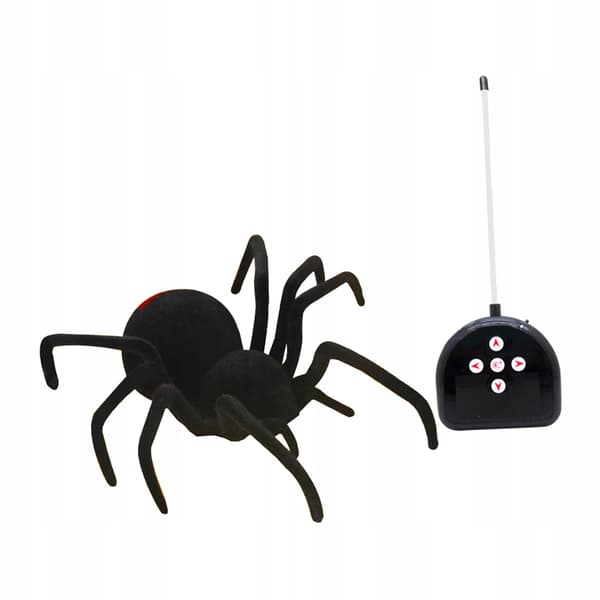 Remote control Scary, terrifying soft plush infrared spider Halloween gift D