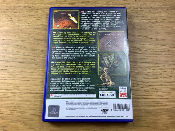 DISNEY DINOSAUR disc – perfect condition, first-run PS2 set