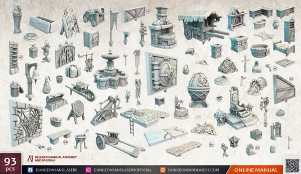 City Bits Bundle: accessories for wargames and RPGs