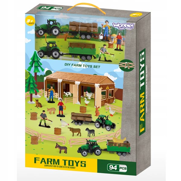 SMALL FARMER XL SET – FIGURES: FARM, ANIMALS, BARNYARD – WOOPIE