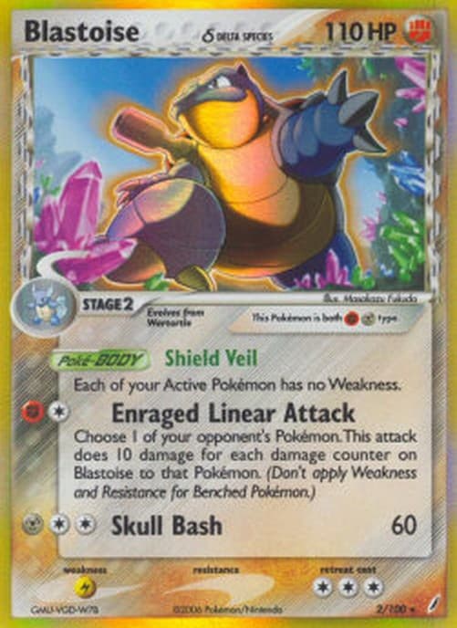 Pokemon Blastoise δ Delta Species