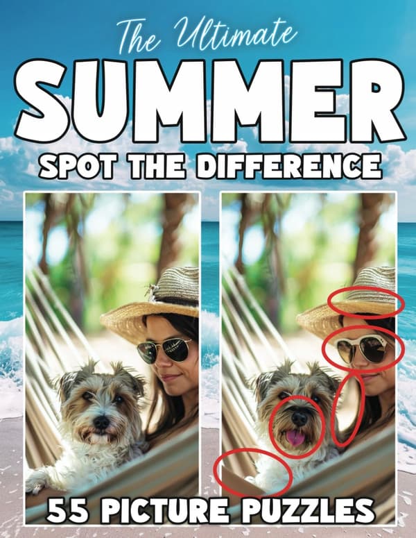 Contributors, Creative: The Ultimate Summer Spot the Difference Book for Adults