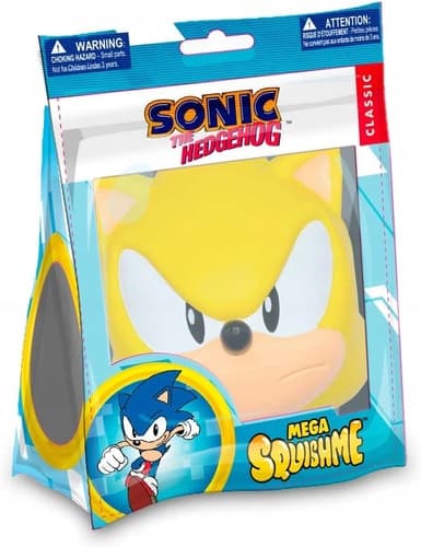 Sonic the Hedgehog Squishme soft toy, Sonic, 12cm