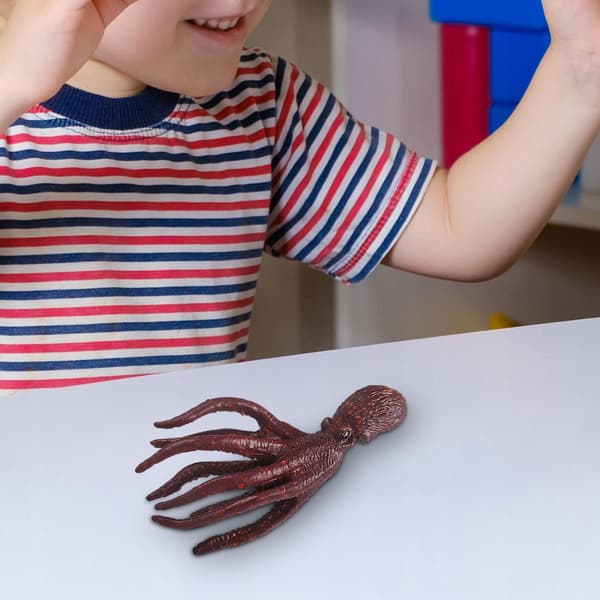 Squid Model Toy: Realistic marine animal figures for learning; Educational props