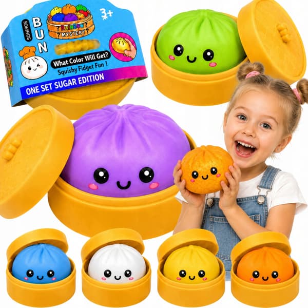 SQUISHY DUMPLING STRESS BALL 6-piece set – Toy Dumpling Set