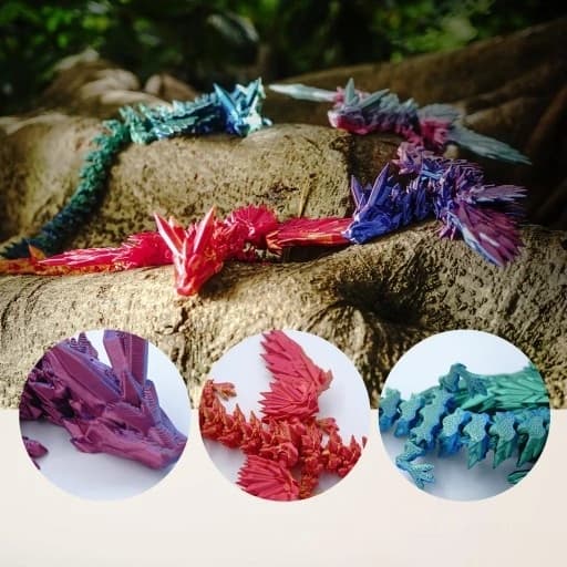 3D Crystal Dragon