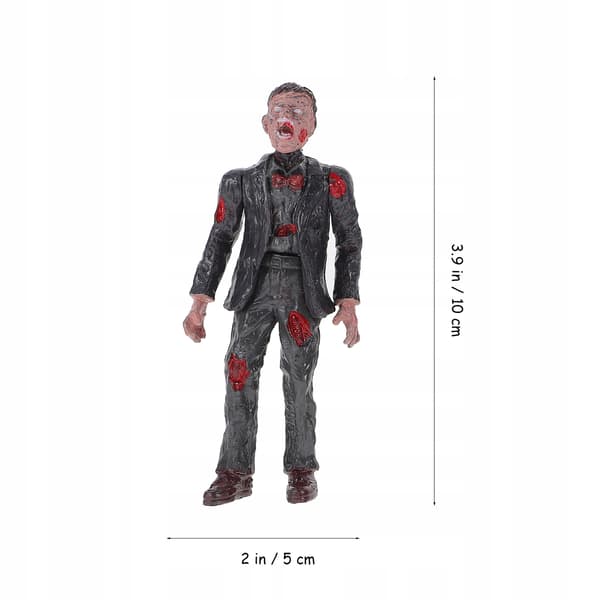 6 ZOMBIES MADE FROM HIGH-QUALITY PLASTIC – TOY FIGURINES