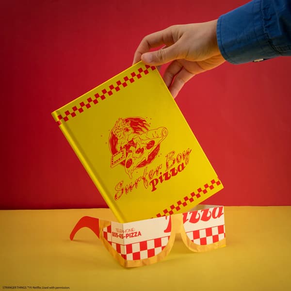 Surfer Boy Pizza Notebook, Stranger Things