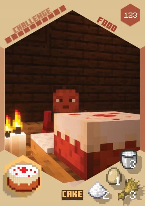 MINECRAFT 4 Challenges Panini Fat Pack – 26 Cards – Value Pack Pouch