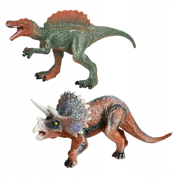2x Realistic dinosaur figurines Play set Small dinosaur figurines for Style B