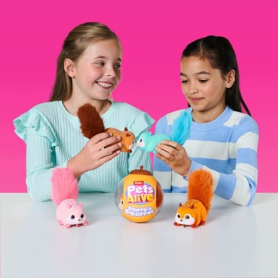 Pink Squirrel S1 interactive toy, Pets Alive, ZURU