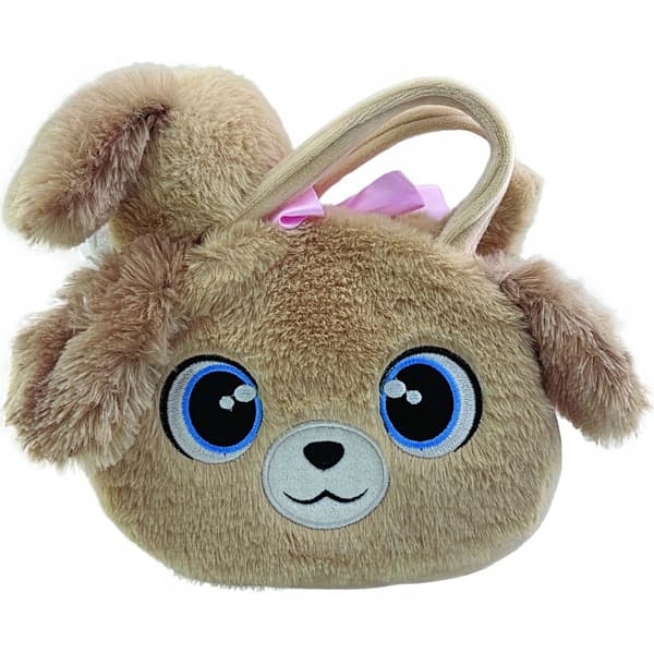Sparkys Plush Handbag – Brown Dog