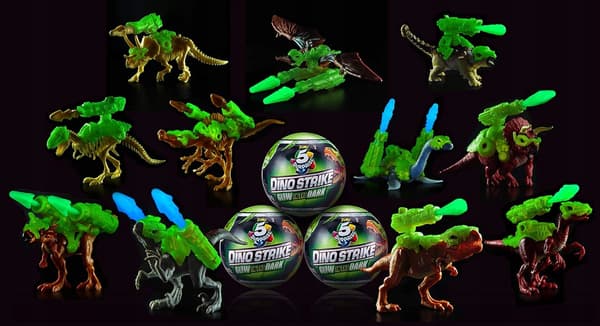 Surprise No. 5! Dino Strike – glows in the dark