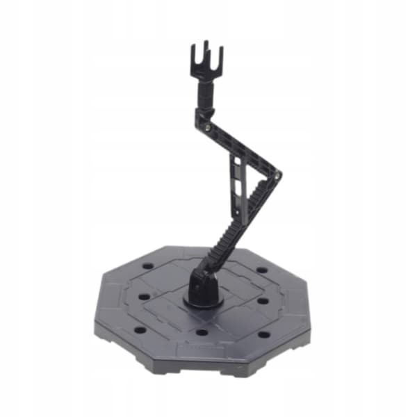 Action figure stand with height-adjustable angle Sturdy doll stand Support Black