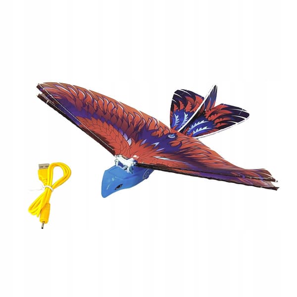 Electric bird toy Unique home décor Early learning Realistic flapping blue