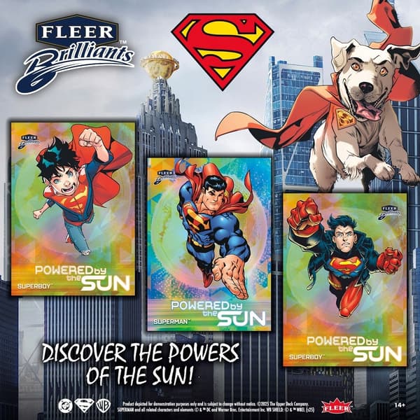 Upper Deck Fleer Brilliant 2025 Superman Mega Box Cards