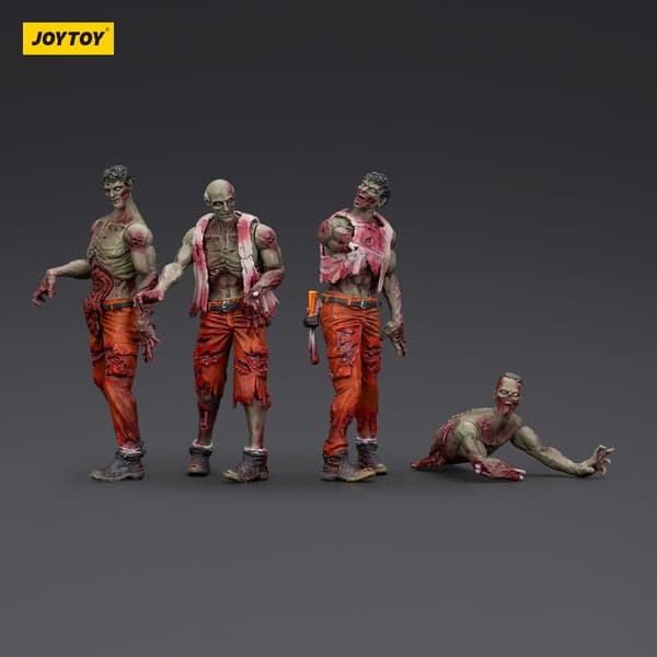 Joy Toy Zombie Dark Source Action 4-Pack Mechanic Team 8 cm Figure