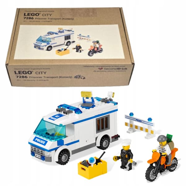 LEGO CITY 7286 – Prisoner Transport – 2011 – Complete Set