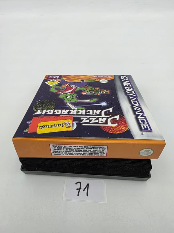 GAME BOY ADVANCE JAZZ JACKRABBIT ORIGINAL CARTON BOX