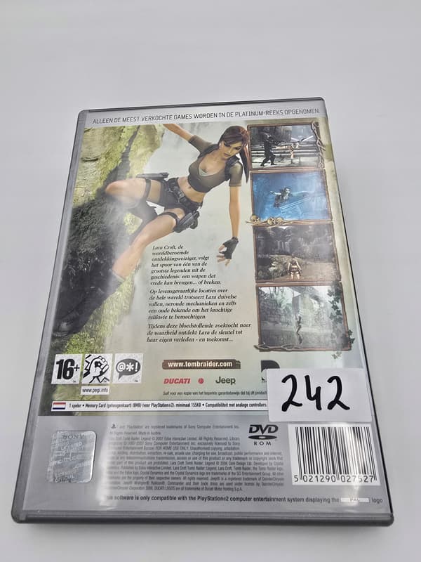 PLAYSTATION 2 LARA CROFT TOMB RAIDER LEGEND